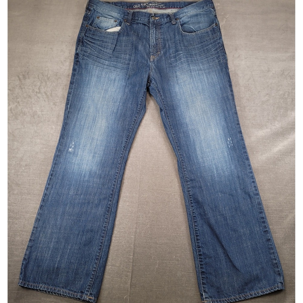 Old Navy Bootcut Jeans Mens Actual Size 38x31 Blue Medium Wash Denim